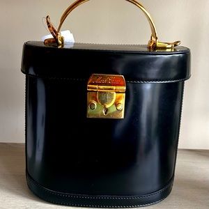 Mark Cross Black leather Benchley Top Handle Bag